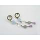 Colour Change Lavender Quartz, Labradorite and Amethyst Earrings