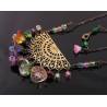 Czech Flower Filigree Necklace
