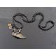Golden Swan, Citrine and Lavender Quartz Necklace