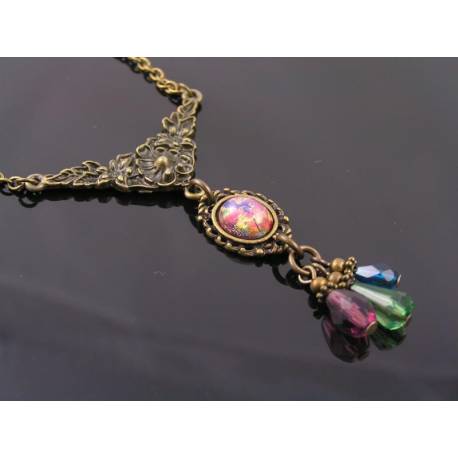Old Fashioned Opal Necklace