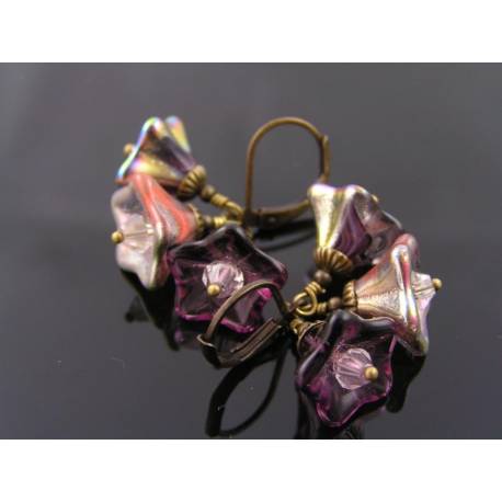 Czech Flower Earrings