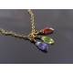 Iolite, Peridot and Garnet Necklace