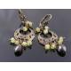 Grossular and Pyrope Garnet Chandelier Earrings