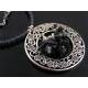 Montana Blue Necklace with Crystal Set Eternity Ring Pendant