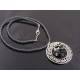 Montana Blue Necklace with Crystal Set Eternity Ring Pendant