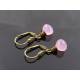 Lavender Chalcedony Earrings