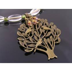 Tree of Life Necklace with Czech Glass Beads