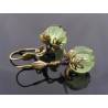Green Lucite Earrings