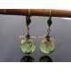 Green Lucite Earrings