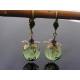 Green Lucite Earrings