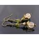 Shabby Chic Ivory Leaves Earrings