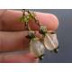 Shabby Chic Ivory Leaves Earrings