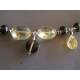 Citrine and Smokey Quartz Sterling Silver Bracelet