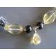 Citrine and Smokey Quartz Sterling Silver Bracelet