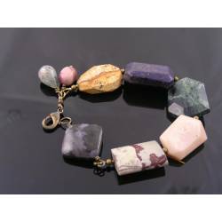 Chunky Bohemian Gemstone Bracelet