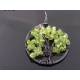 Peridot Tree of Life Pendant and Bracelet, August Birthstone