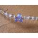 Tanzanite and Rock Quartz Gold Bracelet