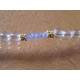 Tanzanite and Rock Quartz Gold Bracelet