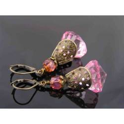 Pink Drop Earring