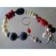 Patriotic Gemstone Bracelet, Sterling