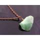 Cool Unisex Chain with Green Aventurine Nugget Pendant