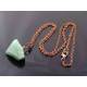 Cool Unisex Chain with Green Aventurine Nugget Pendant