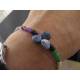 Gemstone Bracelet in Chakra Colours, Copper