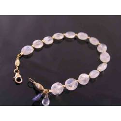 Rainbow Moonstone Gold Bracelet