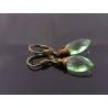 Mint Green Marquise Czech Drop Earrings