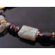 Labradorite and Garnet Bracelet, Vermeil