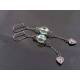 Light Weight Dark Heart Earrings