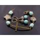 Amazonite and Crystal Earrings