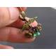 Angel Wings and Czech Flower Earrings
