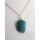 Faceted Green Aventurine Nugget Necklace