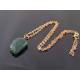 Faceted Green Aventurine Nugget Necklace