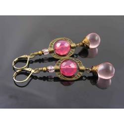 Shades of Pink, Dangle Earrings
