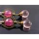 Shades of Pink, Dangle Earrings