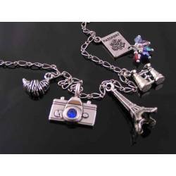 Travel to Paris Charm Necklace