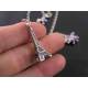 Travel to Paris Charm Necklace