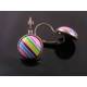 Colourful Cabochon Sleeper Earrings