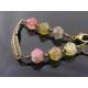 Watermelon Quartz Bracelet with Feather Charm