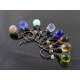 Amethyst Czech Glass Teardrop Earrings