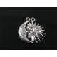 matching sun and moon pendants, hand-cast in Australia from high quality pewter.