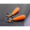Burnt Orange Drop Earrings