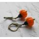 Pumpkin Earrings, Halloween Earrings