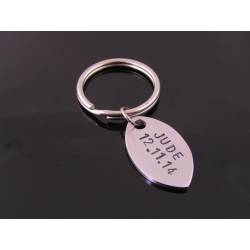 Personalized Football Keyring or Necklace