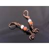 Crescent Moon and Moonstone Earrings
