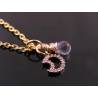 Tiny Rose Gold Crescent Moon Necklace