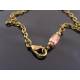 Vintage Style Necklace with Filigree Pendant and Gold Cabochon