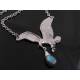 Large Eagle Necklace with Labradorite